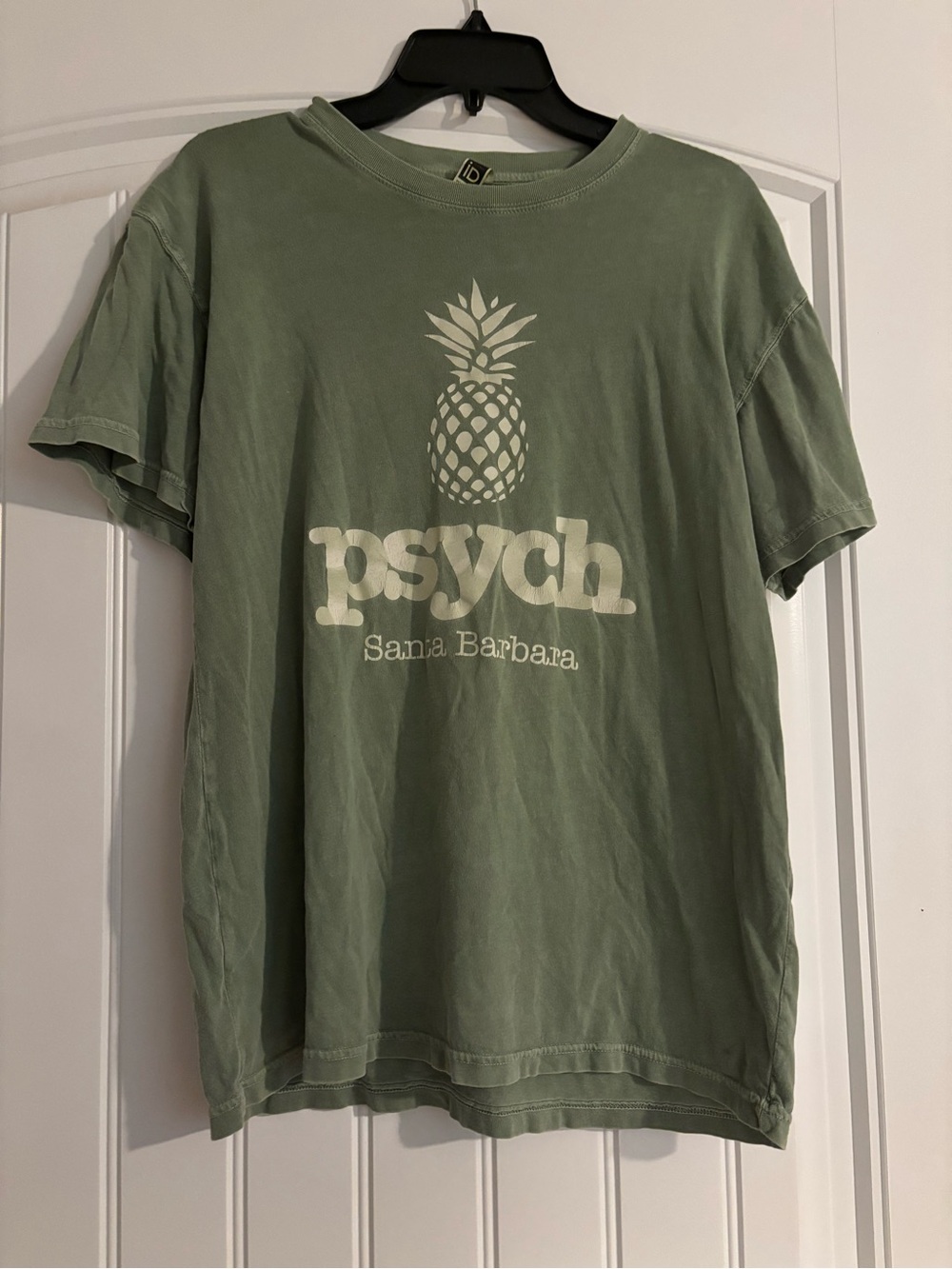 Next Level Apparel Olive Green Pineapple 'Psych' Graphic Tee